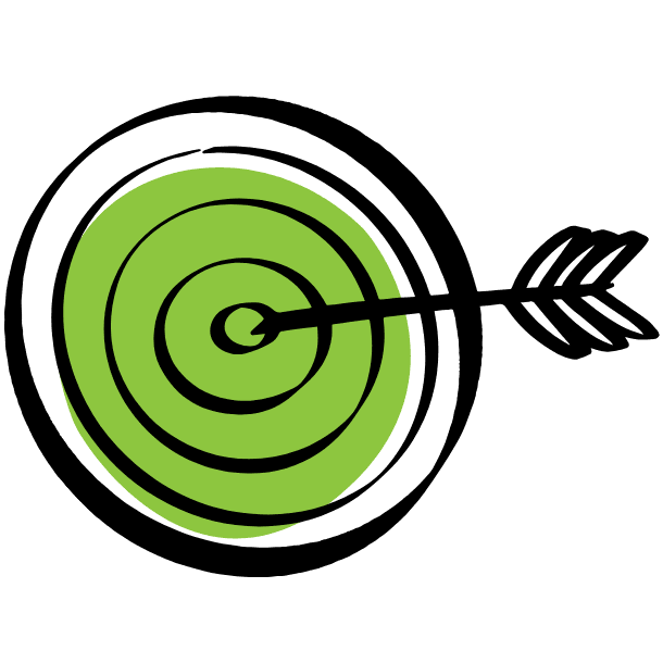 an icon representing speed, location, metrics or a star